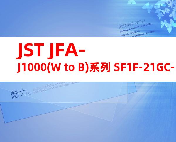JST JFA-J1000(W to B)系列 SF1F-21GC-P0.6产品图纸